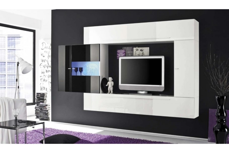 Стенка Асти белый глянец