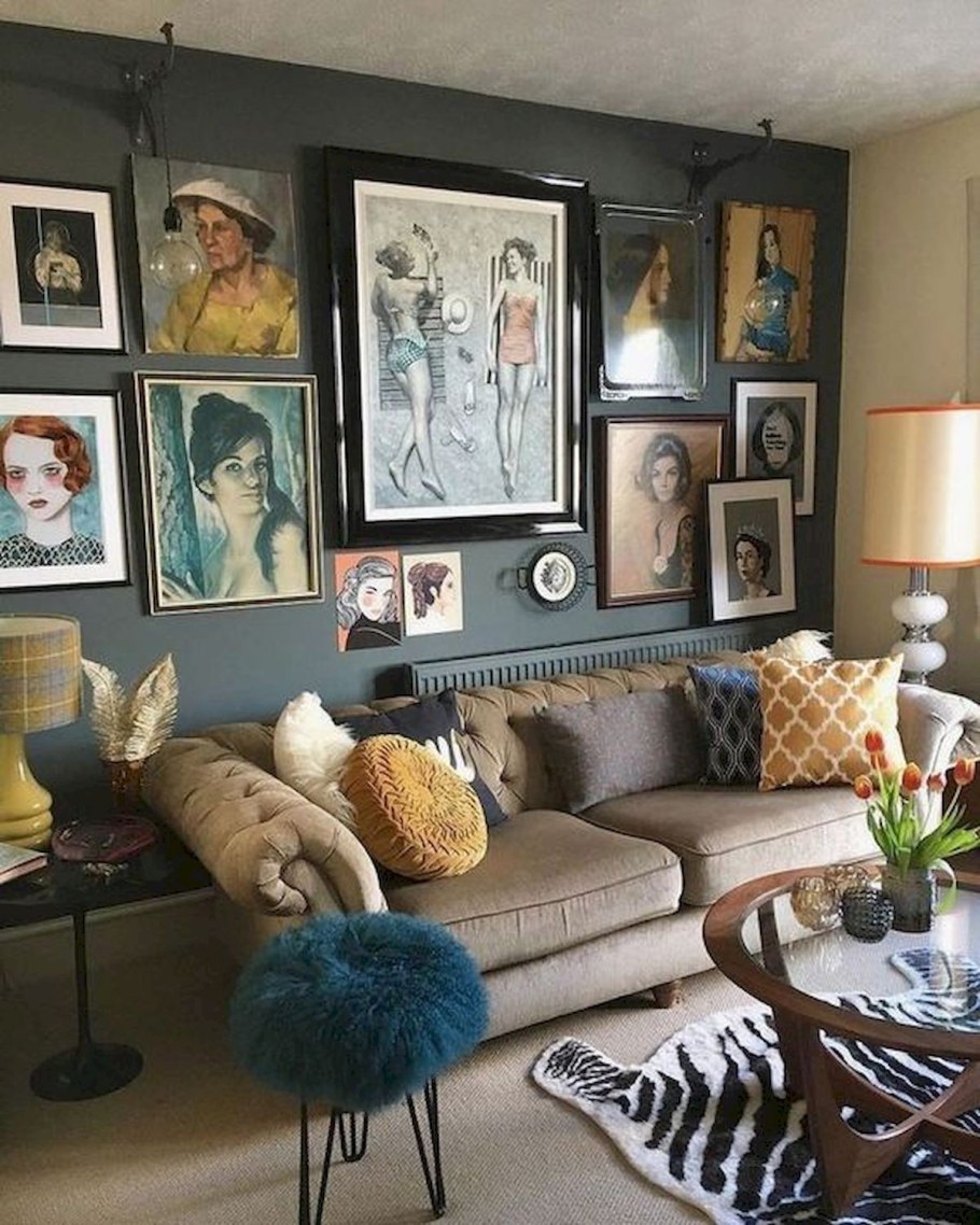 Гостиная в стиле максимализм