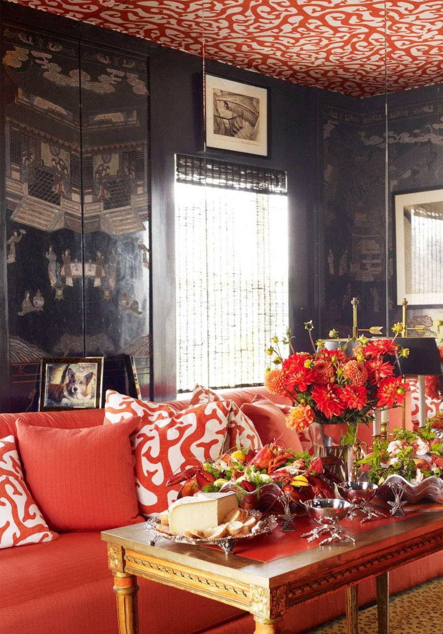 Гостиная в стиле максимализм