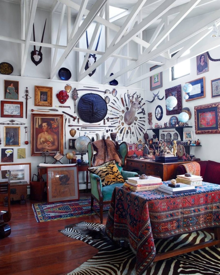 Гостиная в стиле максимализм