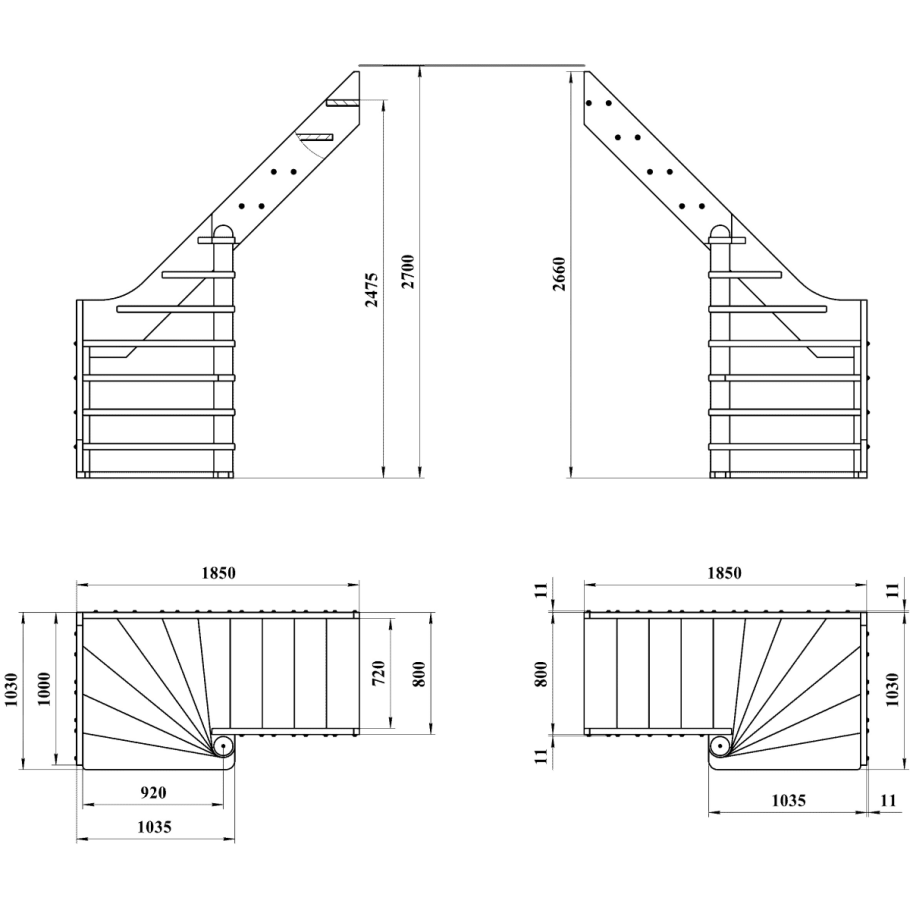 Лестница поворотная на 180 лс-01у чертежи