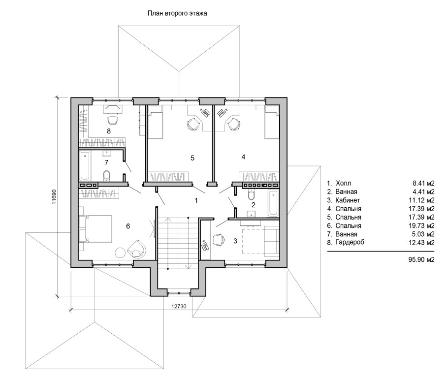 План первого этажа
