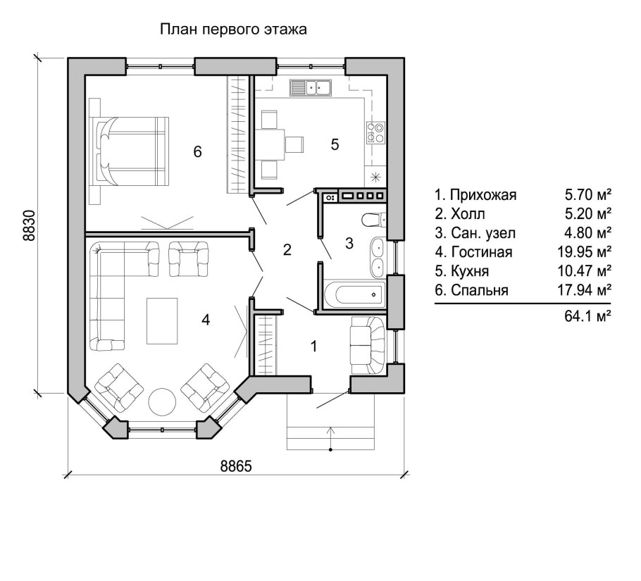 Дом планировка 100 кв.м одноэтажный кв 2 спальни