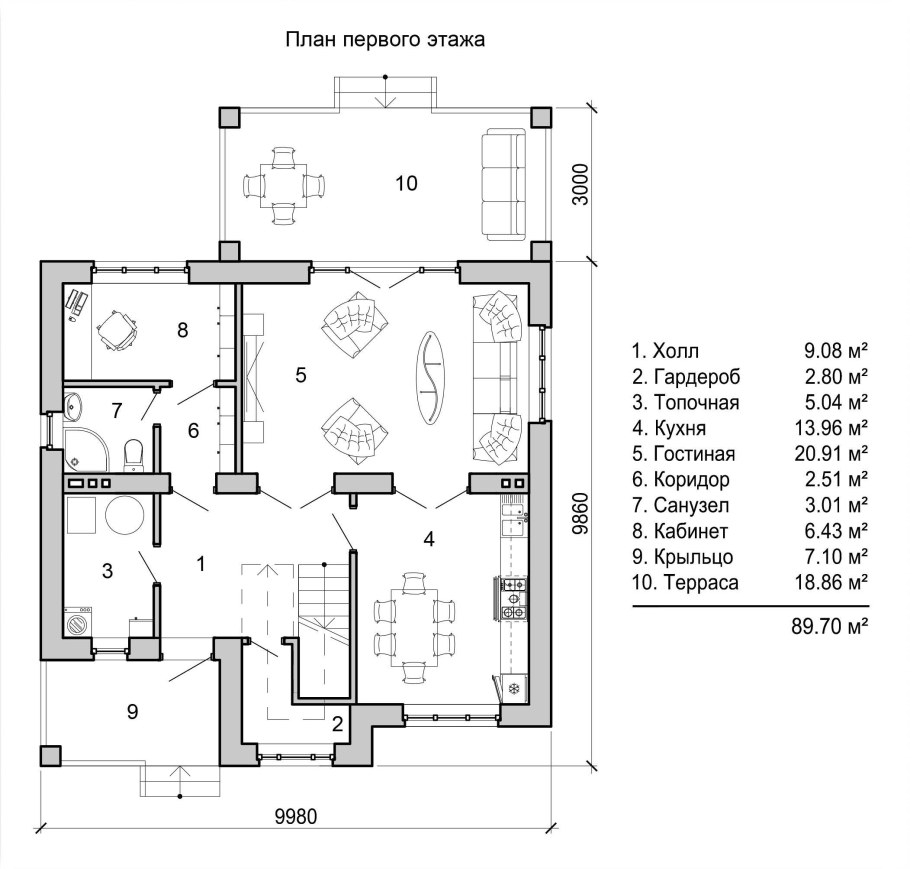 Планировки домов двухэтажных