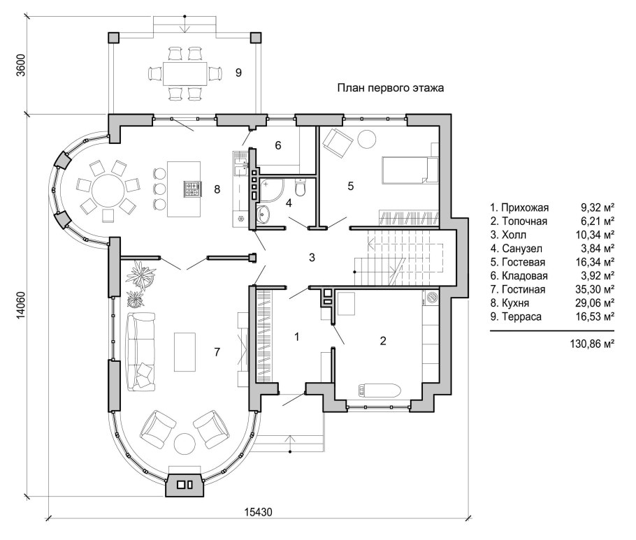 Чертежи современных коттеджей
