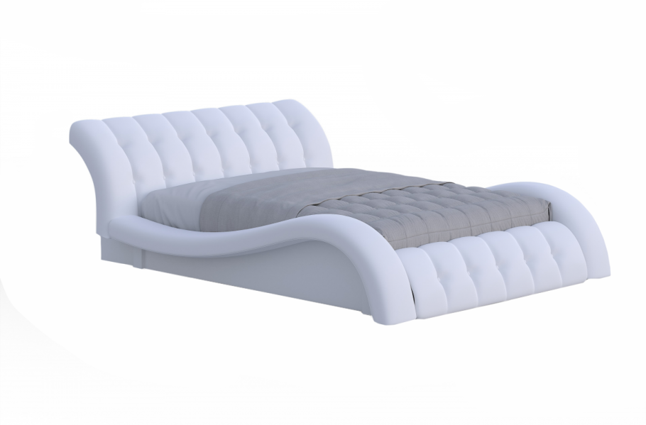 Кровать Мадрид белая 160х200 см