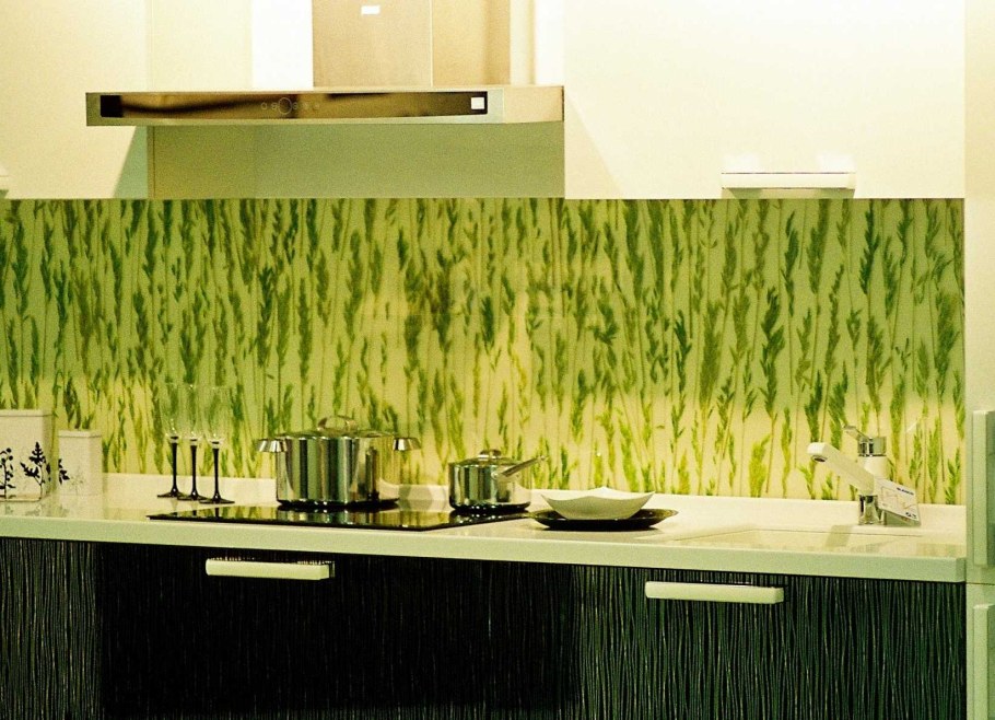Стеновые панели для кухни зелень