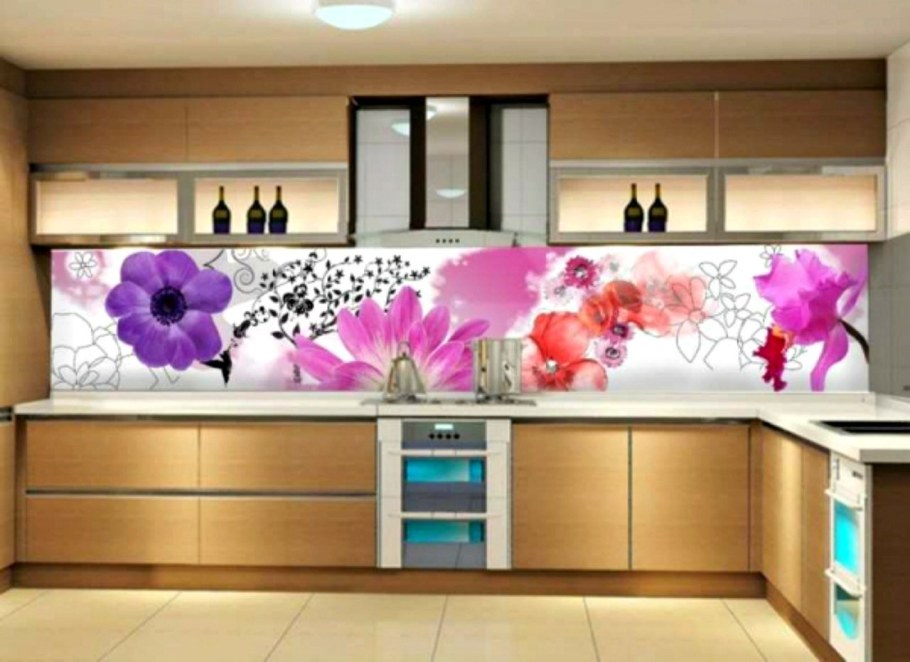 Стеклянный фартук