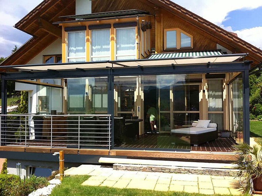 Панорамное Безрамное остекление террасы