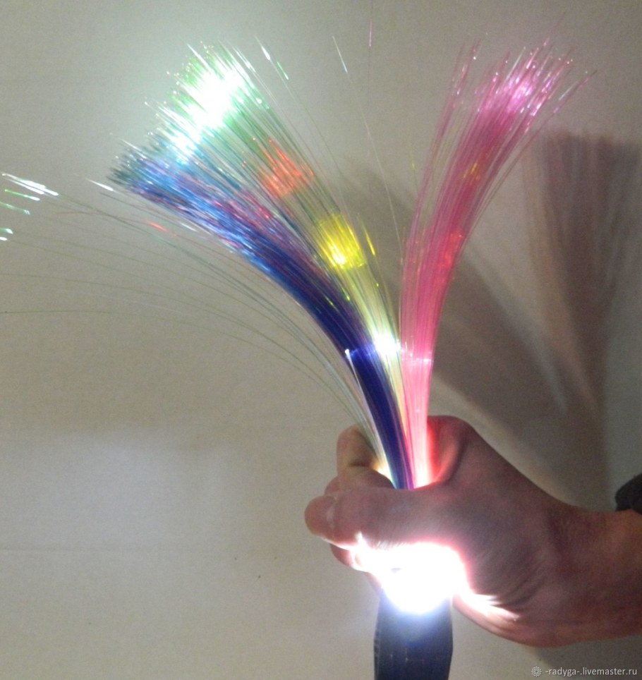 Светильник с оптическими волокнами