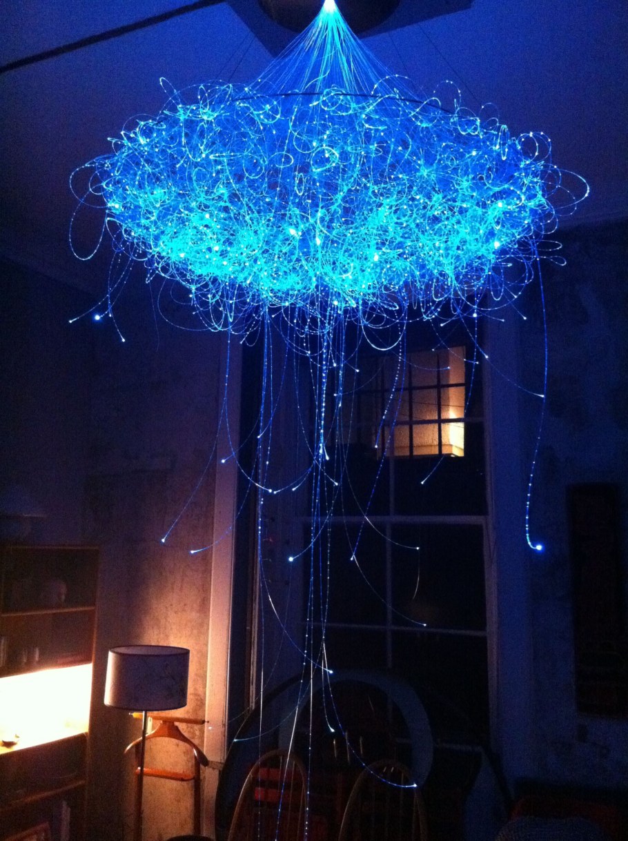 Люстра из оптоволокна