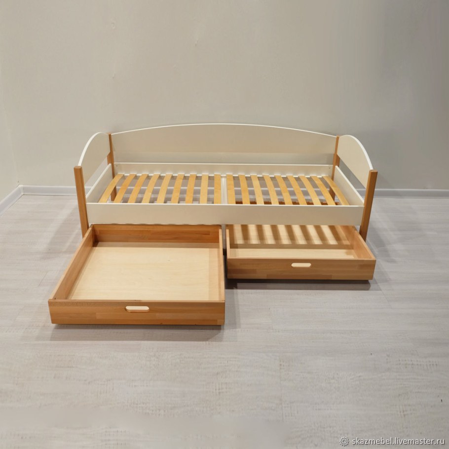 Кровать детская деревянная с бортиками