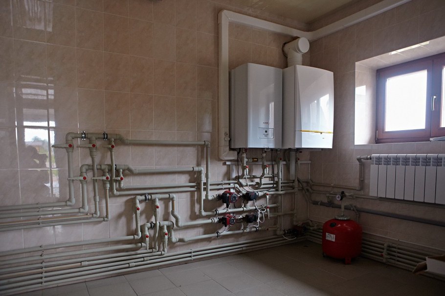 Отделка котельной в частном