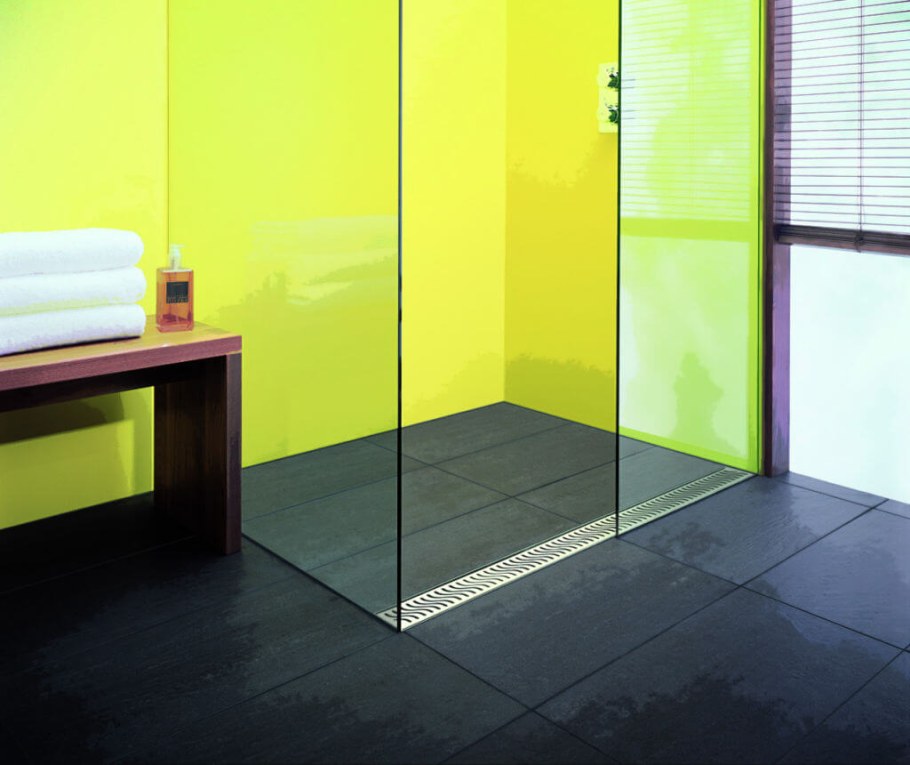 Ограждение для душа из стекла без поддона 1200х800