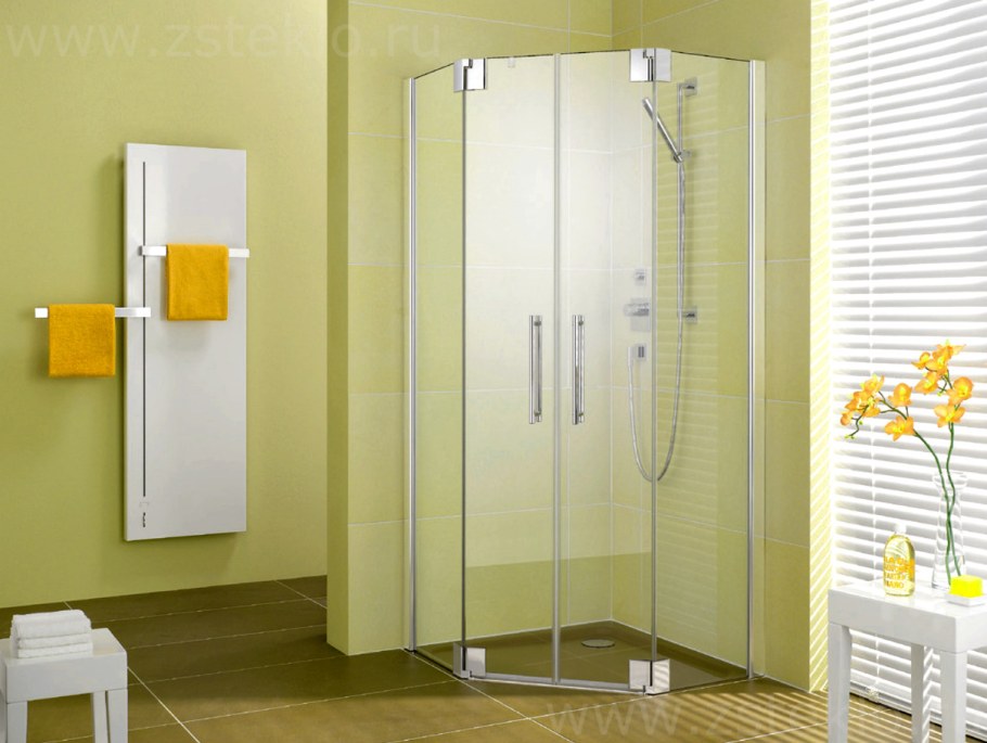 Душевой уголок 120х80 профиль бронза