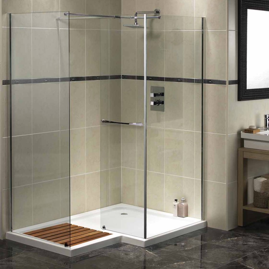 Ограждения для душевой кабины из стекла