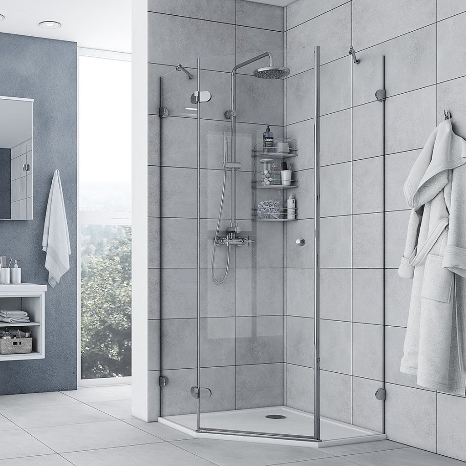 Душевой уголок Aquaton LAX R пятиугольный 100х100 см