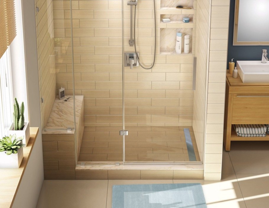 Душевая кабина из плитки