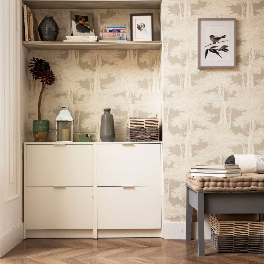 Обои из Леруа в интерьере