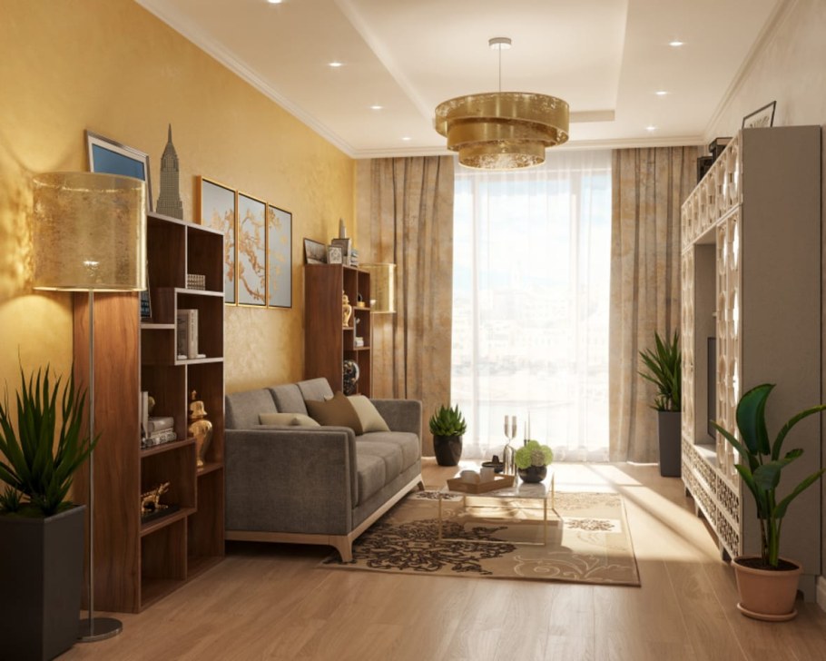 Готовые интерьеры в гостиную