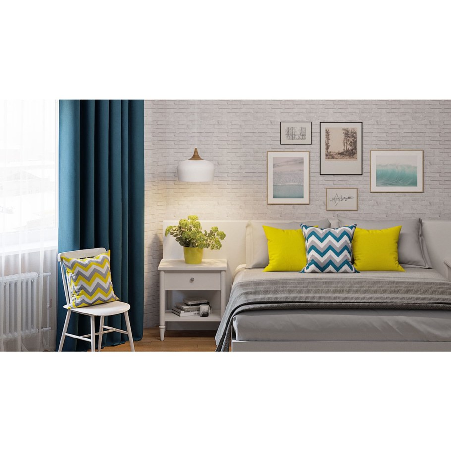 Обои бумажные гофрированные кирпичики 0.53х10 м цвет тёмно-серый 19