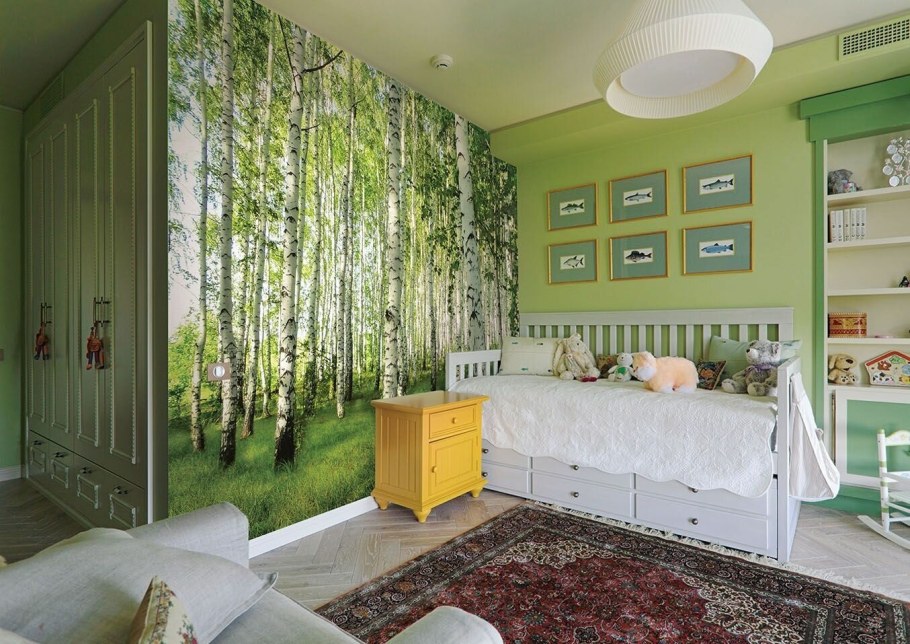 Фотообои в интерьере