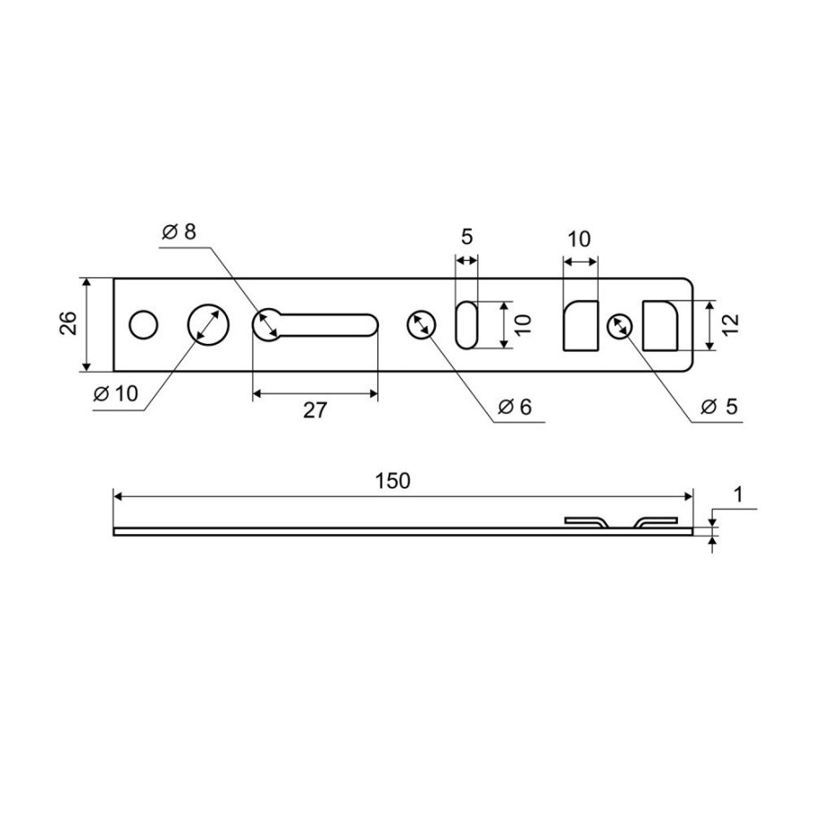 Пластина анкерная KBE 150*58