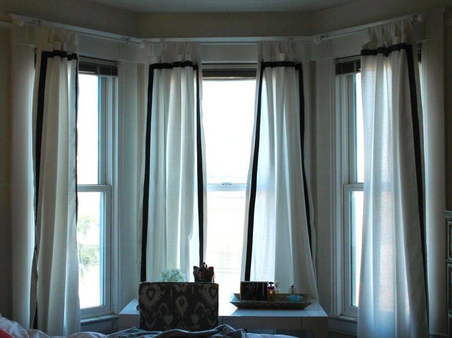 Шторы на эркерное окно