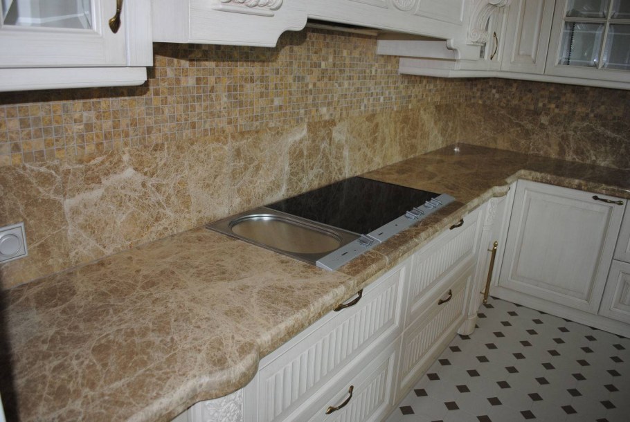 Гранит белый столешница Скиф