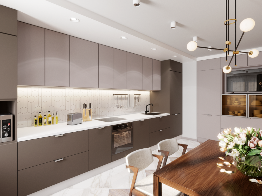 Функционализм в интерьере кухни