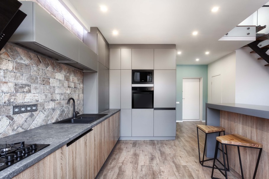 Двухуровневая кухня