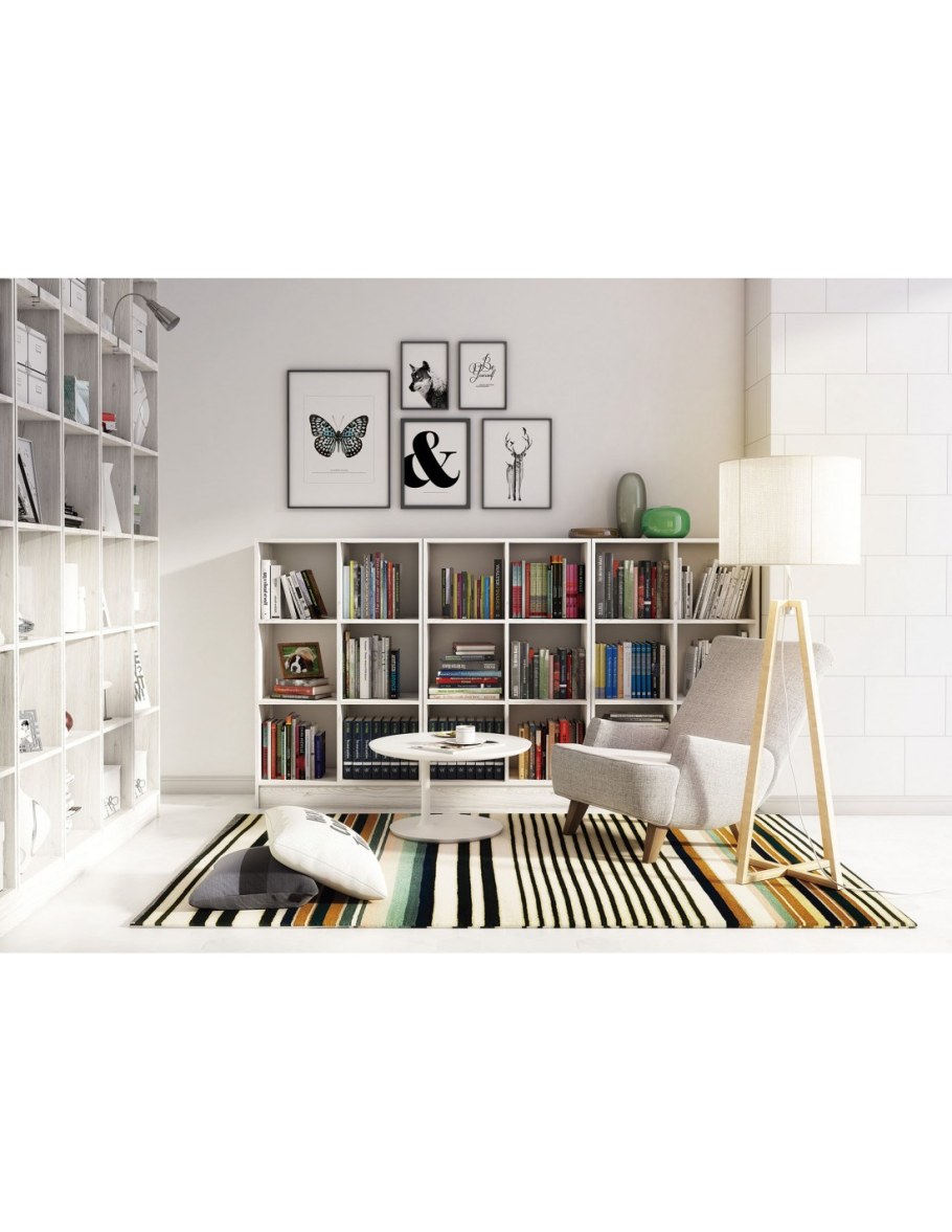 Стеллажи в интерьере квартиры