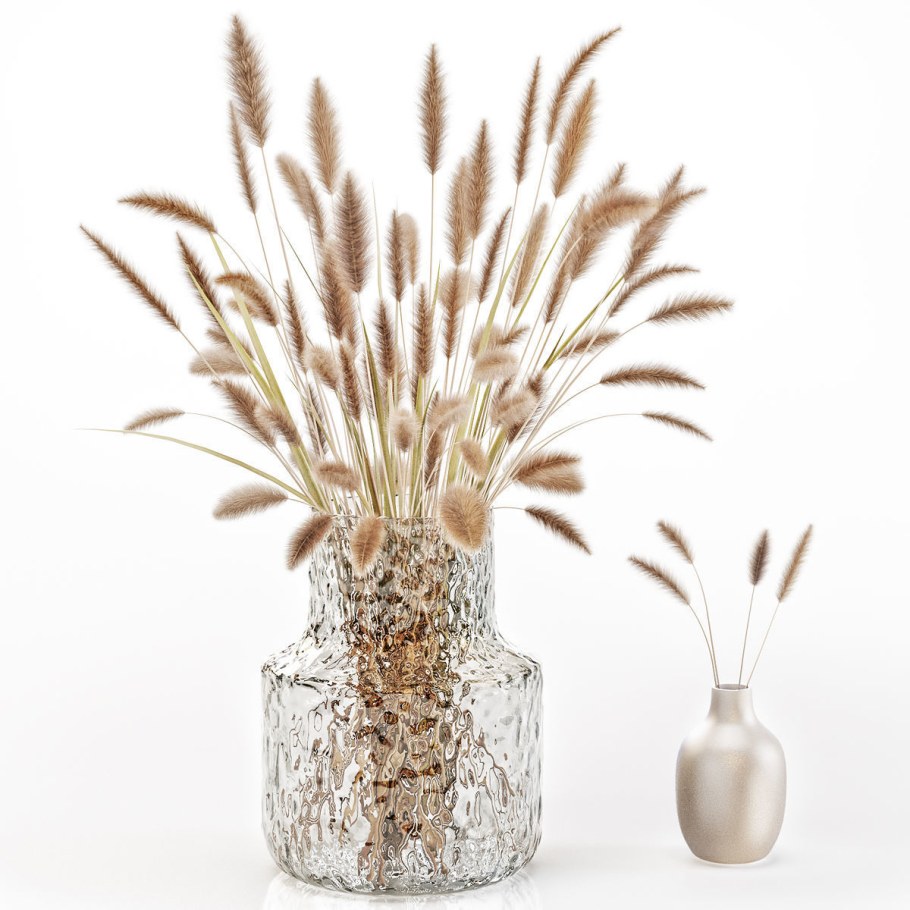 Напольная ваза с сухоцветами