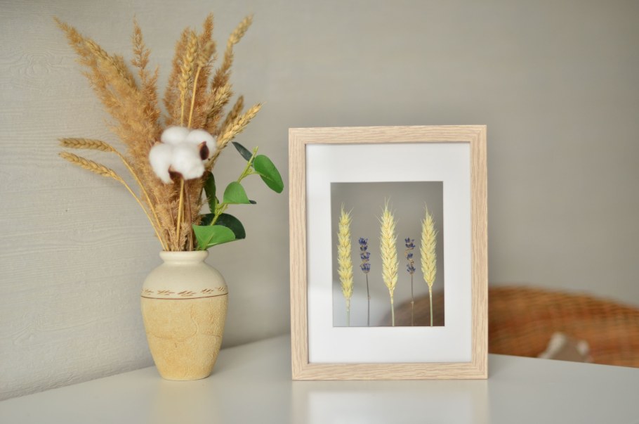 Напольная ваза с сухоцветами