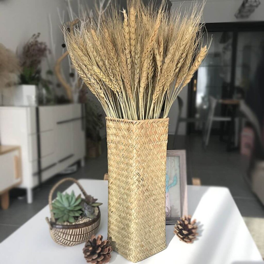 Сухоцветы пшеница в интерьере