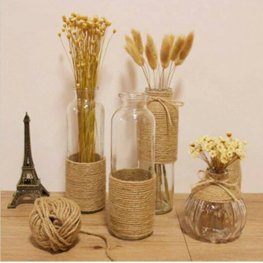 Напольные вазы с сухоцветами