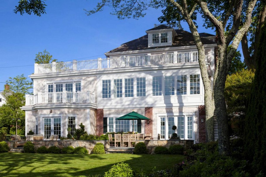 Новая Англия дом в колониальном стиле