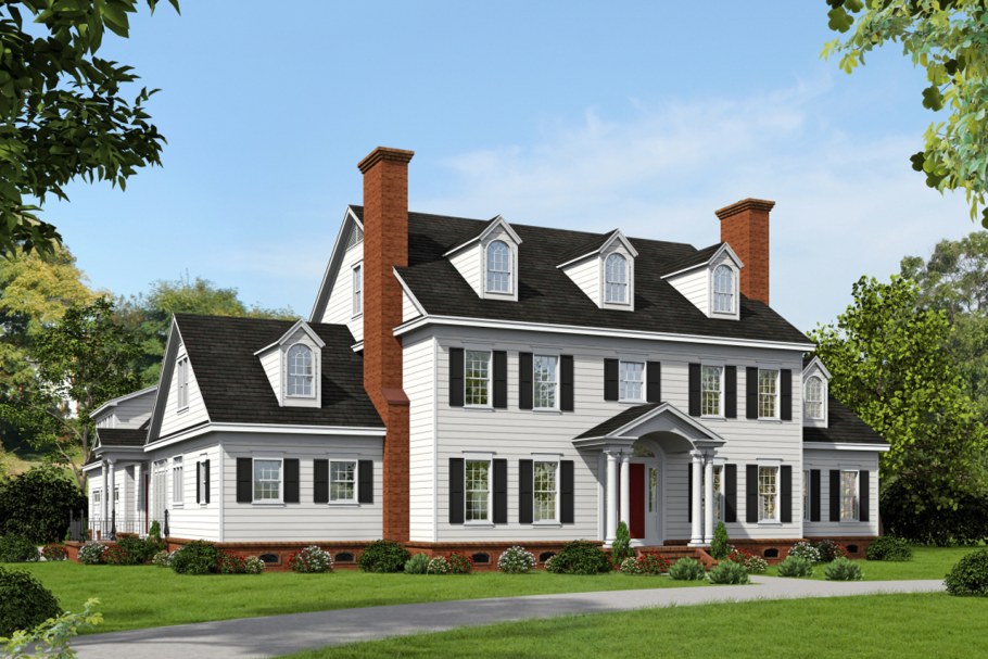 Георгианский особняк в колониальном стиле