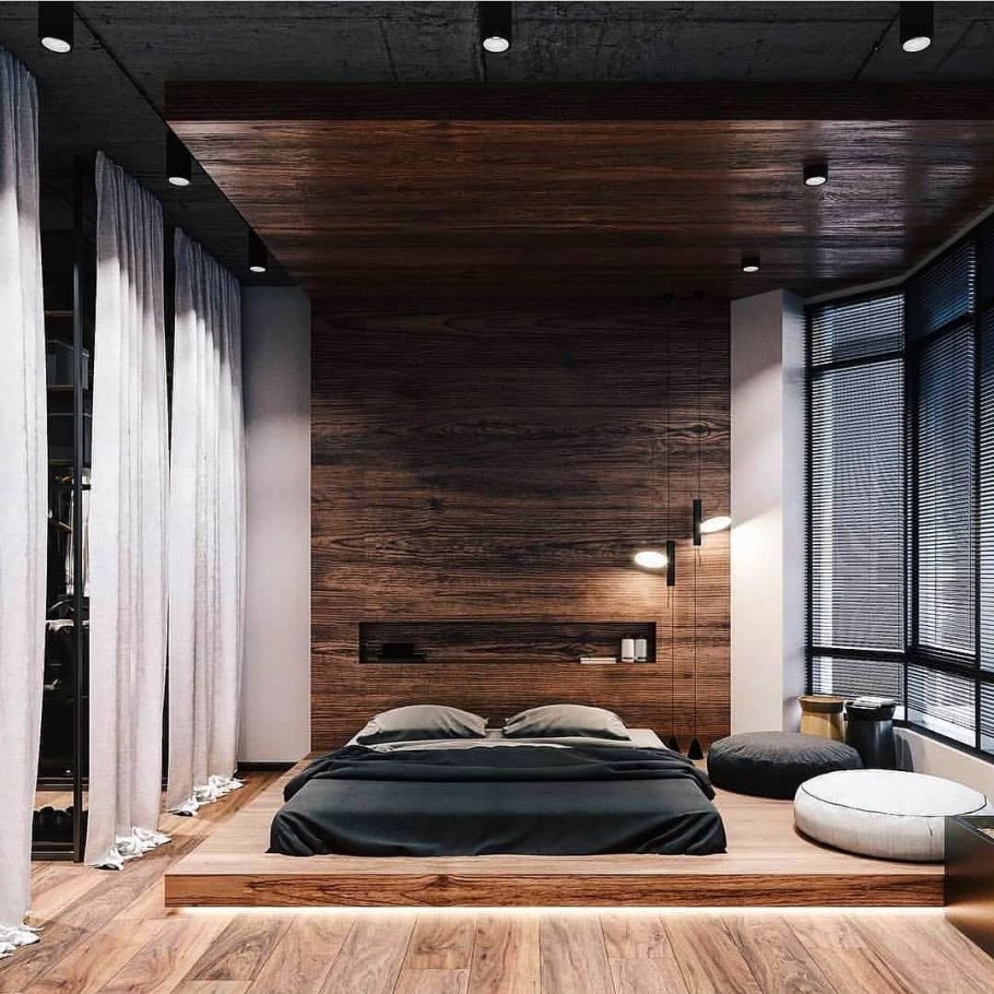 Спальня лофт