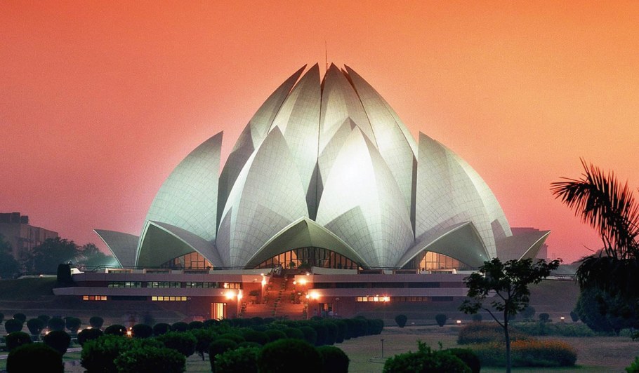 Храм лотоса (Нью-Дели, Индия, Архитектор Фариборз Сахба)