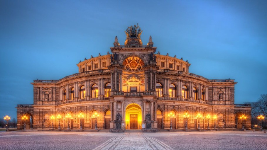 Опера Земпера Дрезден фото