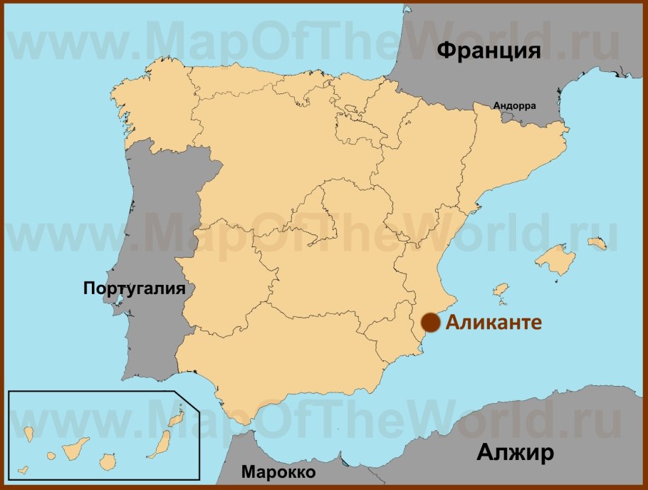 Территория Басков на карте Испании