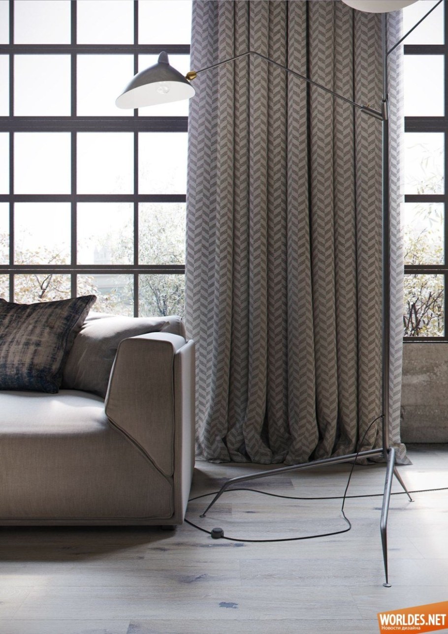 Шторы Индастриал лофт-03