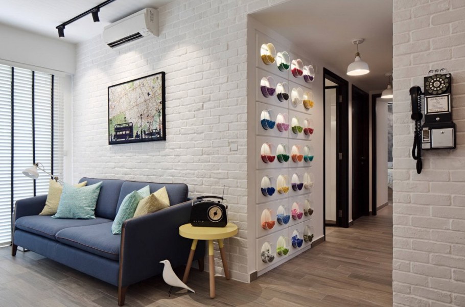 Интересные стены в интерьере