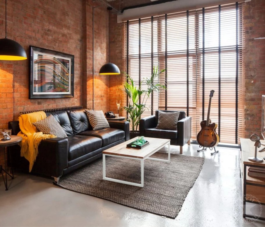 Диван лофт в интерьере