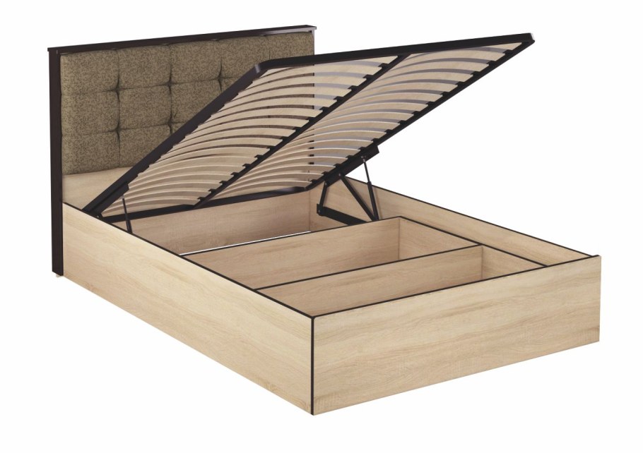 Кровать лирика ЛК-1 1.4 (венге/дуб сонома)