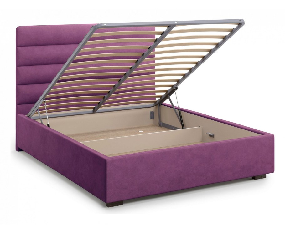 Браво мебель кровать "Лима" 160*200 с подъемным механизмом,Velutto 12