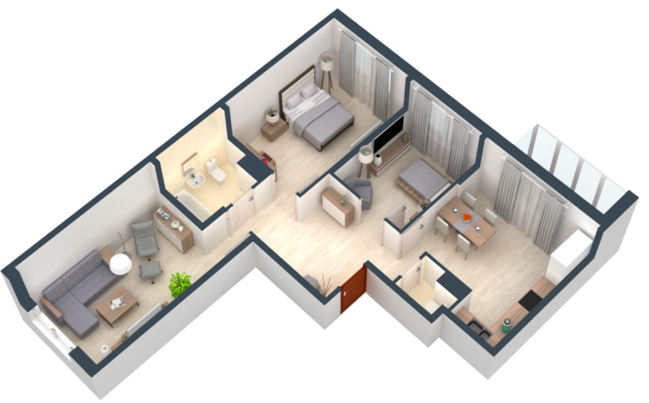 Трешка 80 кв м планировка