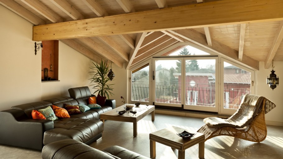 Мансарда Шале интерьер