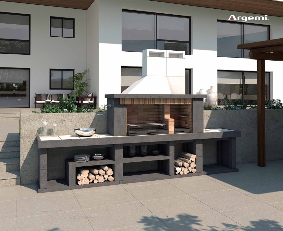 Мангальная зона гриль барбекю